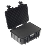 OUTDOOR case in black with foam insert 385x265x165 mm Volume: 16,6 L Model: 4000/B/SI